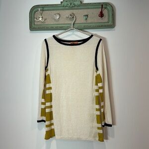 Tory Burch Womens Boat Neck Cotton Long Sleeve Sz Small shirt top